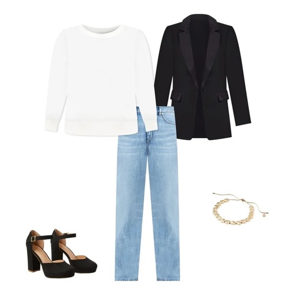 LOFT Classic Black Suit Jacket - Picture 3 of 8